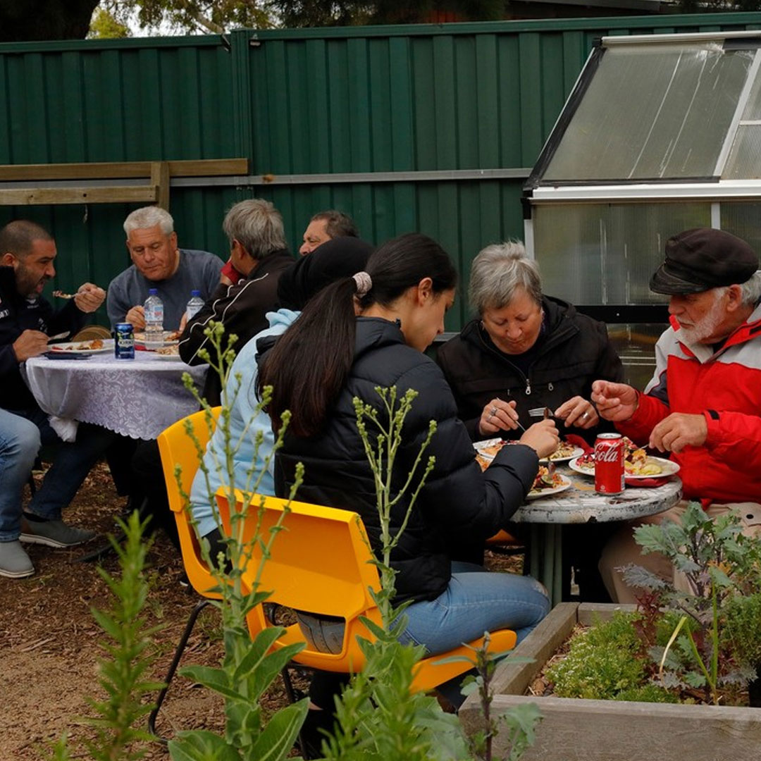 Customers at Reynard Street Community Cafe in Coburg